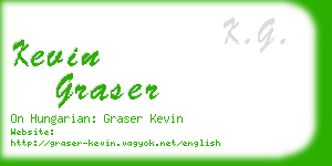kevin graser business card
